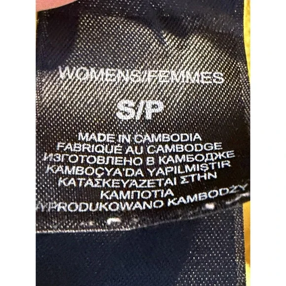 The North Face Sweater Womens Small Yellow Fleece Quarter Zip Pullover Top - Picture 5 of 6